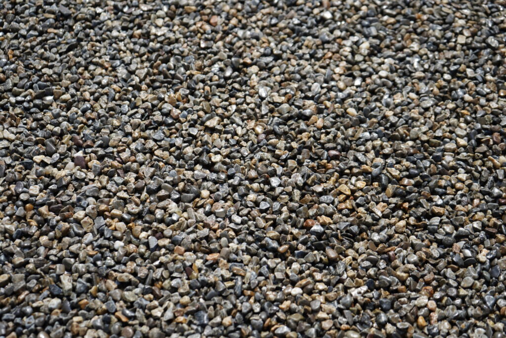 close-up of a resin driveway