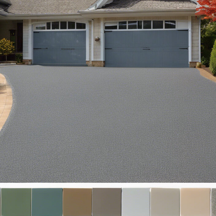 A resin driveway showing other colors 